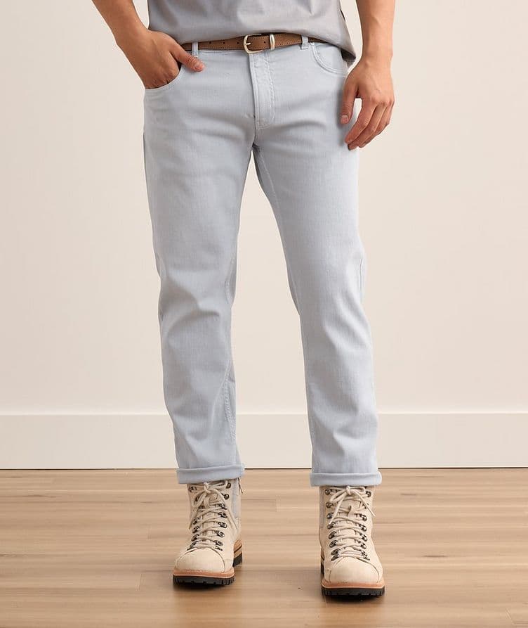 Pantalon en coton extensible image 1