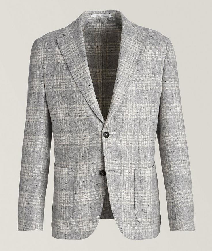 Eleventy Check Wool-Cashmere Sport Jacket