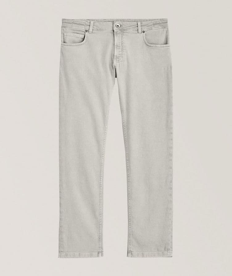 Pantalon en coton extensible image 0