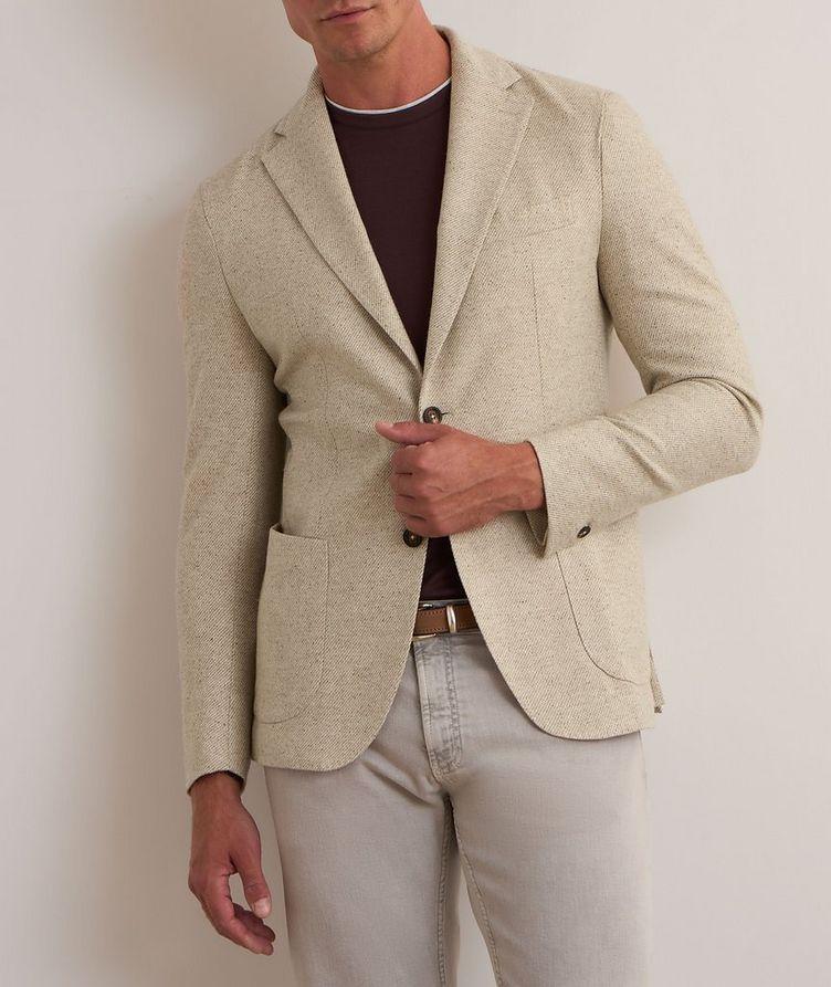 Diagonal Weave Stretch-Wool Blend Sport Jacket  image 1