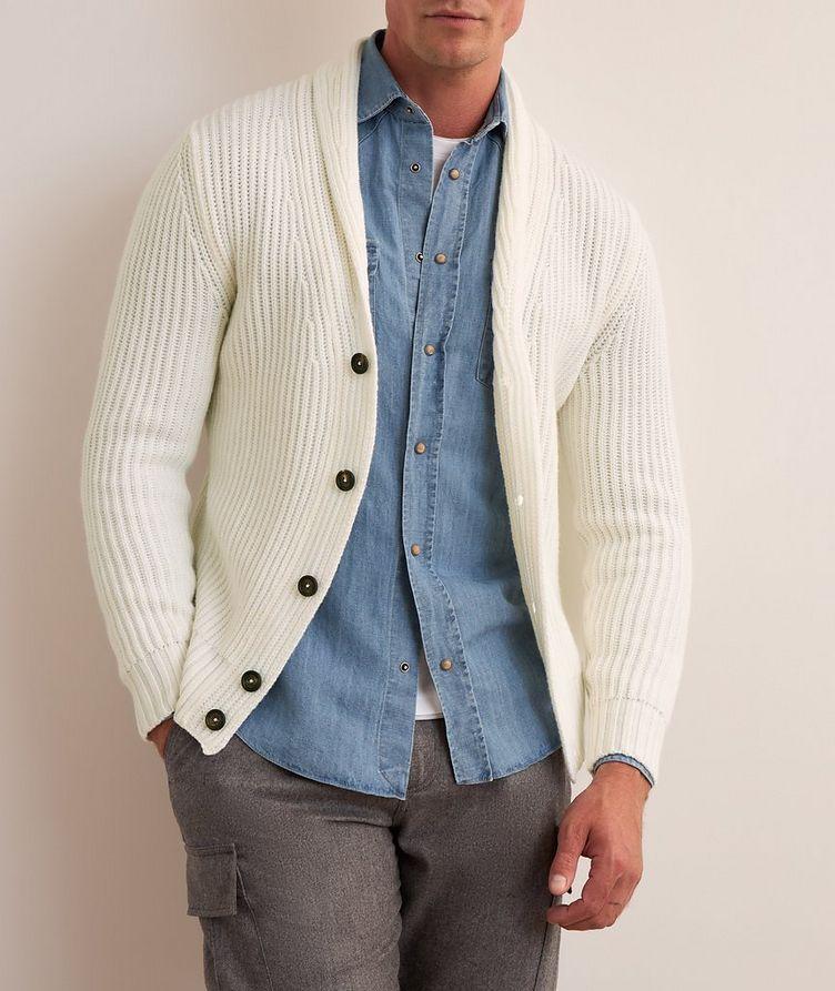 Wool Ribbed Cardigan  image 1