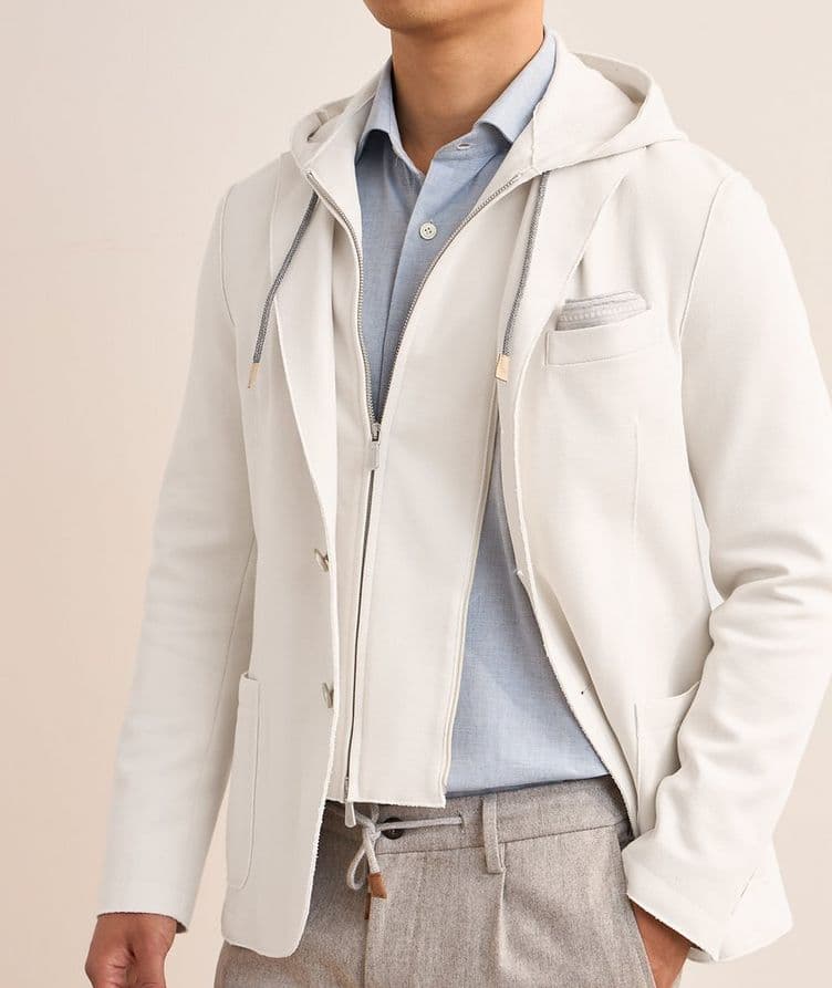 Textured Removable Bib Sport Jacket image 4