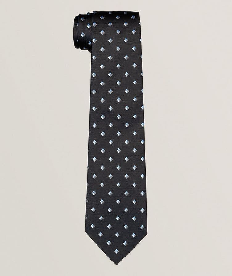 Micro Medallion Silk Tie  image 0