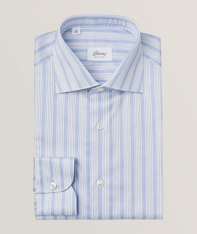 William Striped Cotton Dress Shirt  image 0