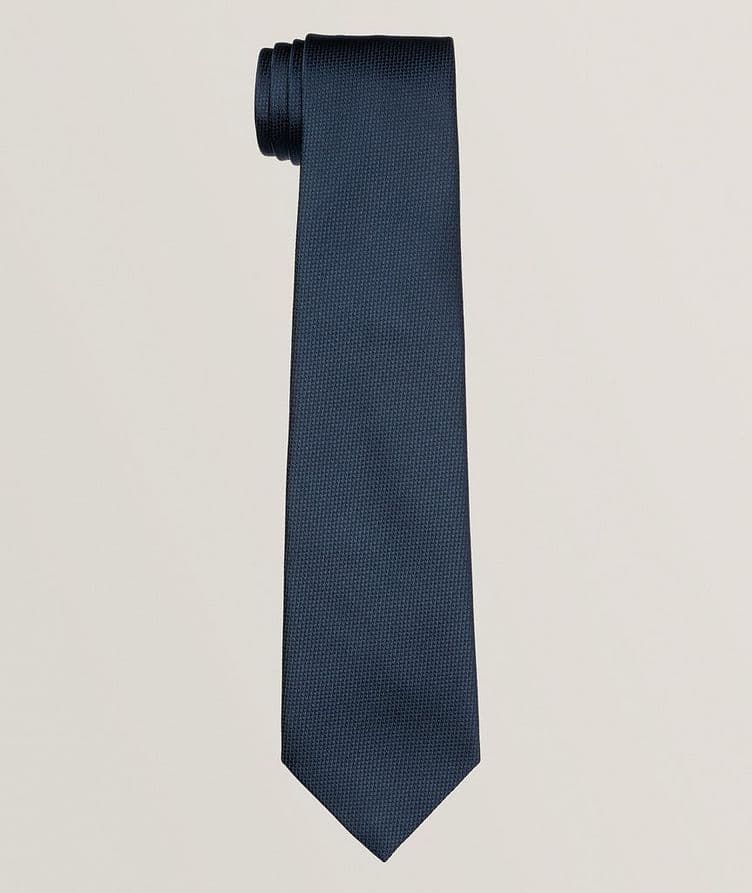 Textured Jacquard Silk Tie image 0