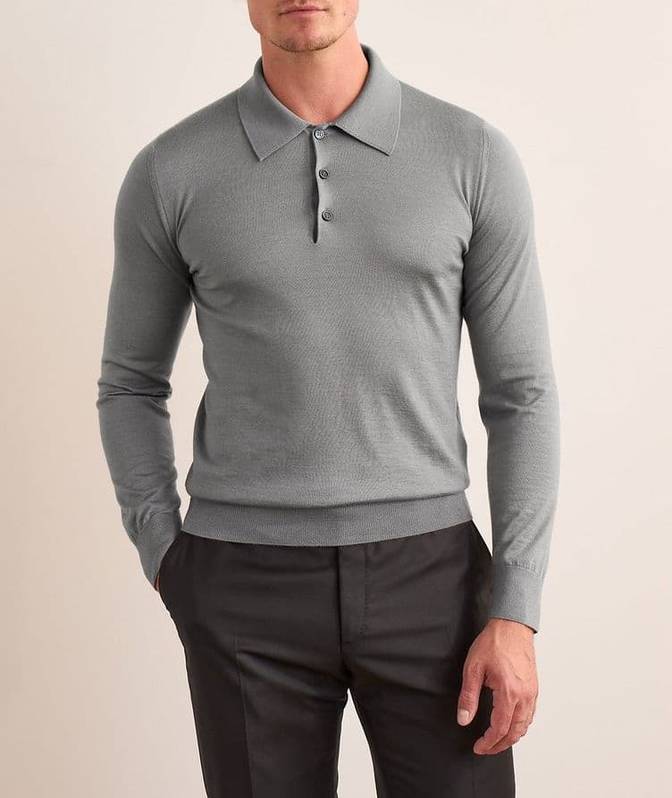 Mélange Cashmere-Silk Polo image 1