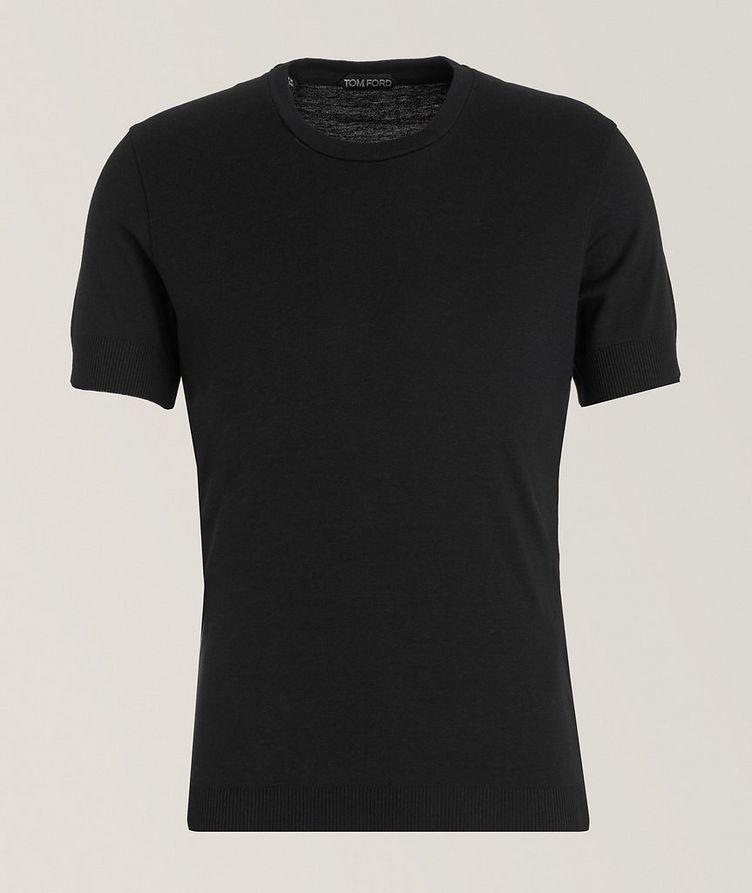 Ribbed Lyocell-Cotton T-Shirt image 0