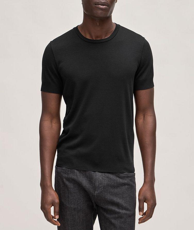 Ribbed Lyocell-Cotton T-Shirt image 1