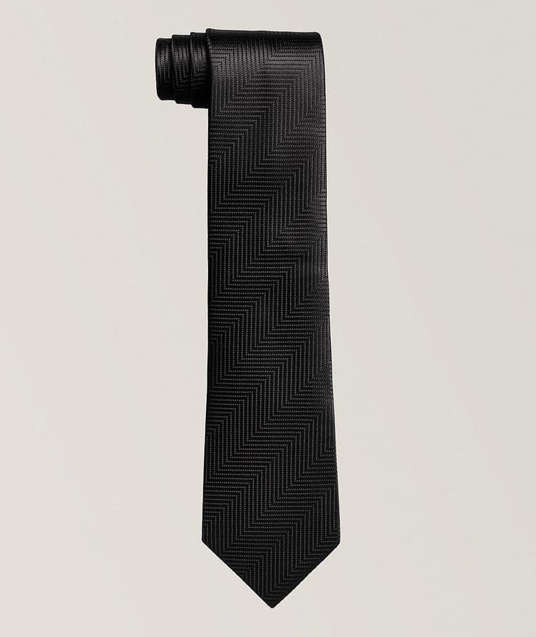 Herringbone Silk Tie image 0