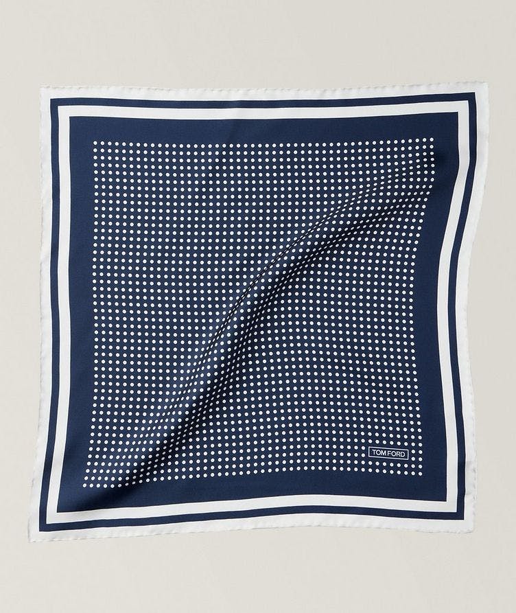 Silk Polka Dot Pocket Square image 0