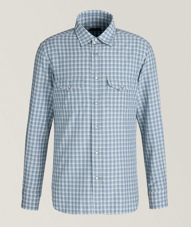 Gingham Cotton Degrade Western Shirt image 0