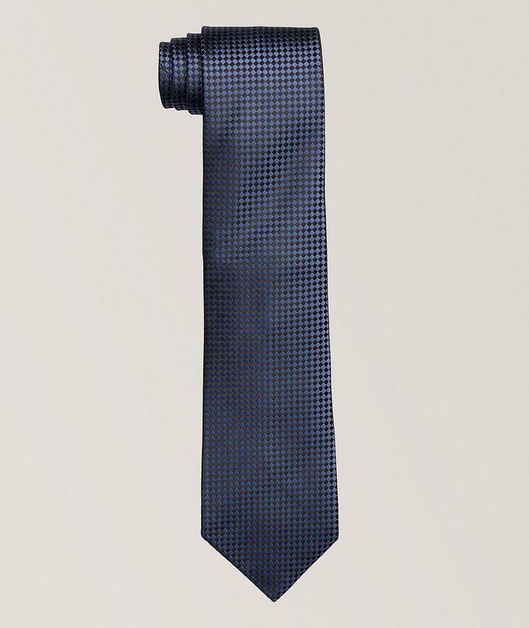 Micro Patterned Silk Tie image 0