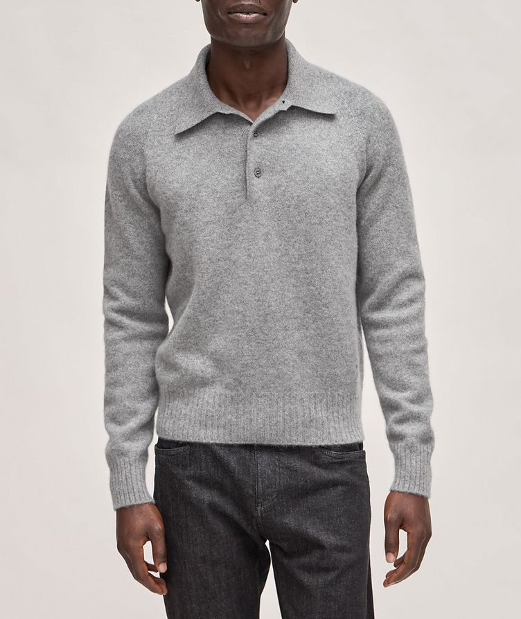 Seamless Cashmere Knit Polo image 1