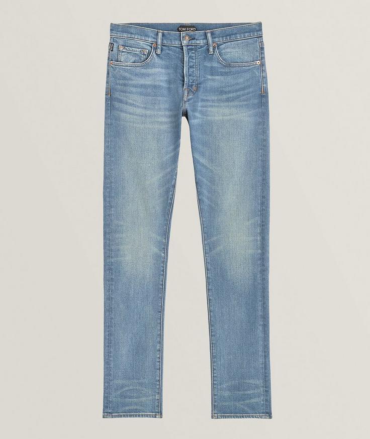 TOM FORD Jean en denim liséré de coupe amincie