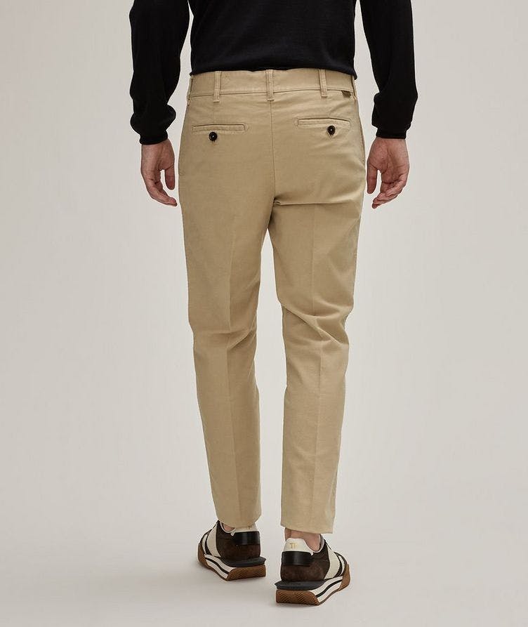 Pleated Cotton-Blend Chino Pants  image 2