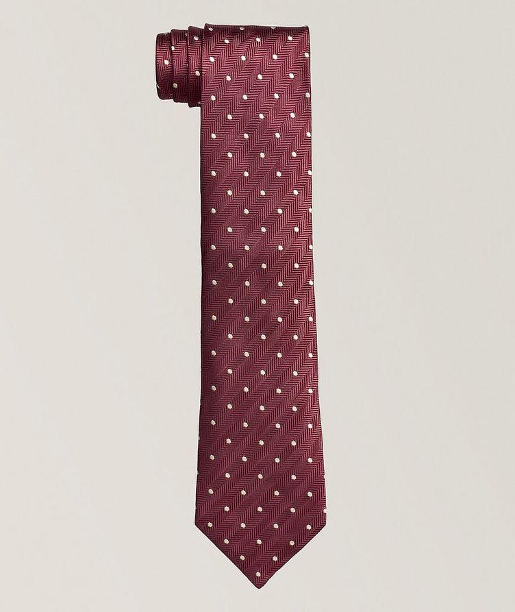 Tonal Polka Dot Silk Tie image 0