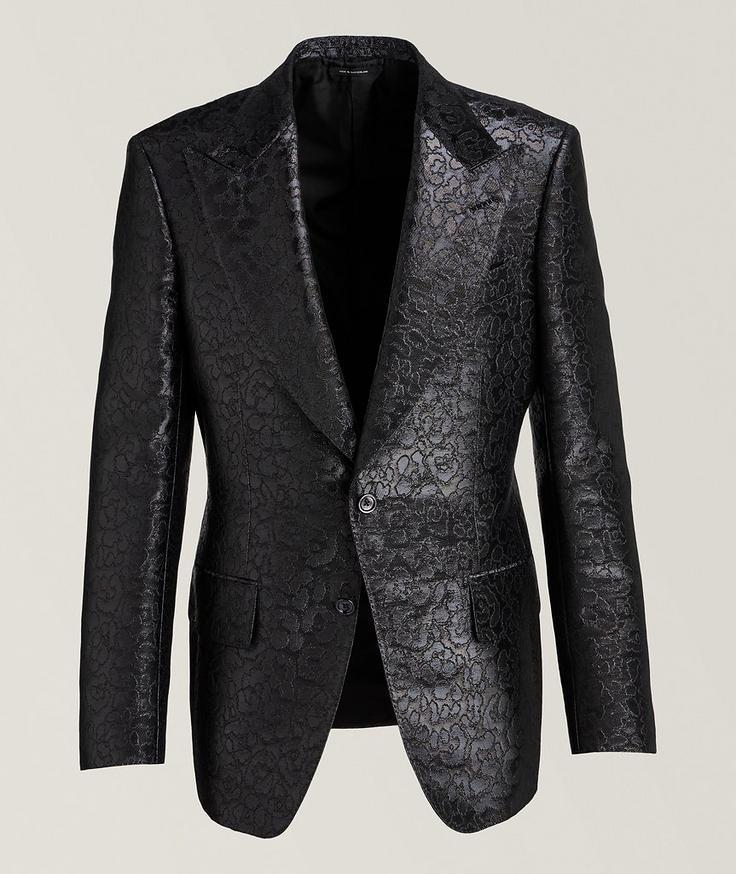 TOM FORD Atticus Shimmer Cheetah Cocktail Jacket 