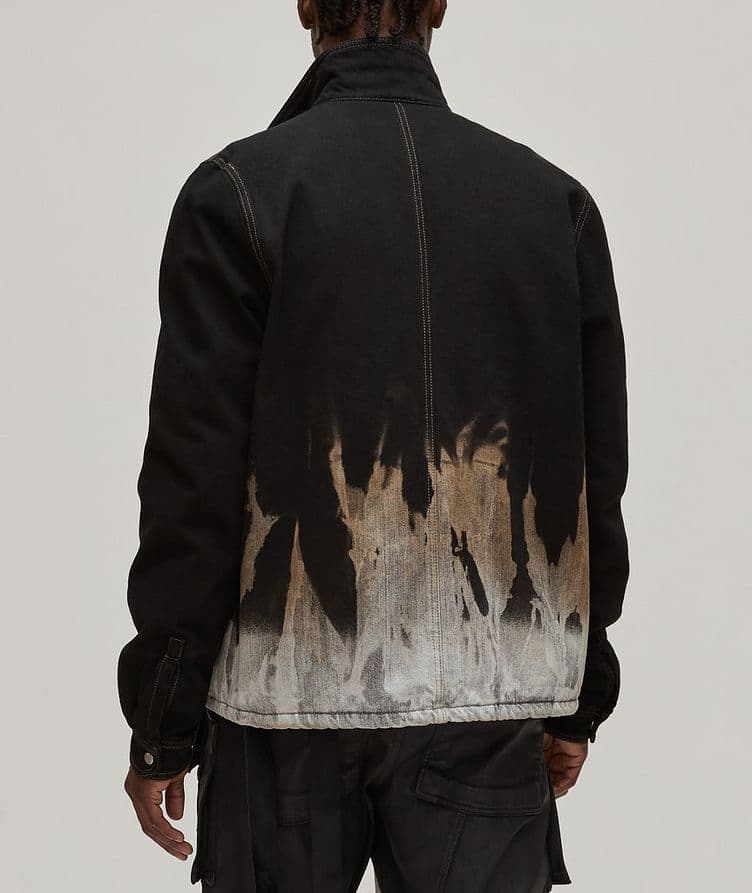 Bleached Flame Denim Jacket  image 2