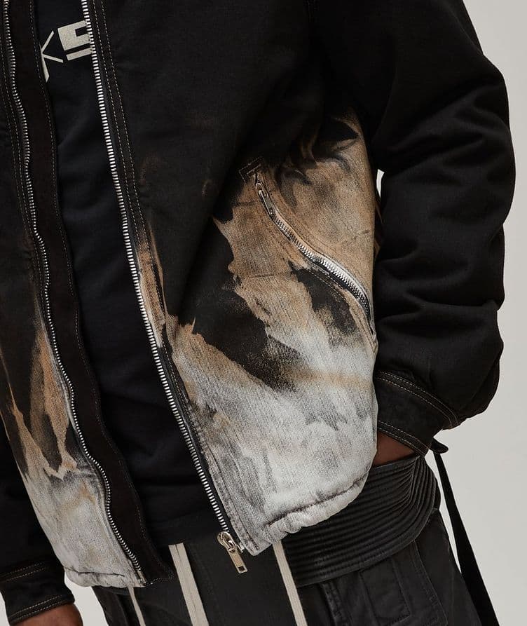 Bleached Flame Denim Jacket  image 5