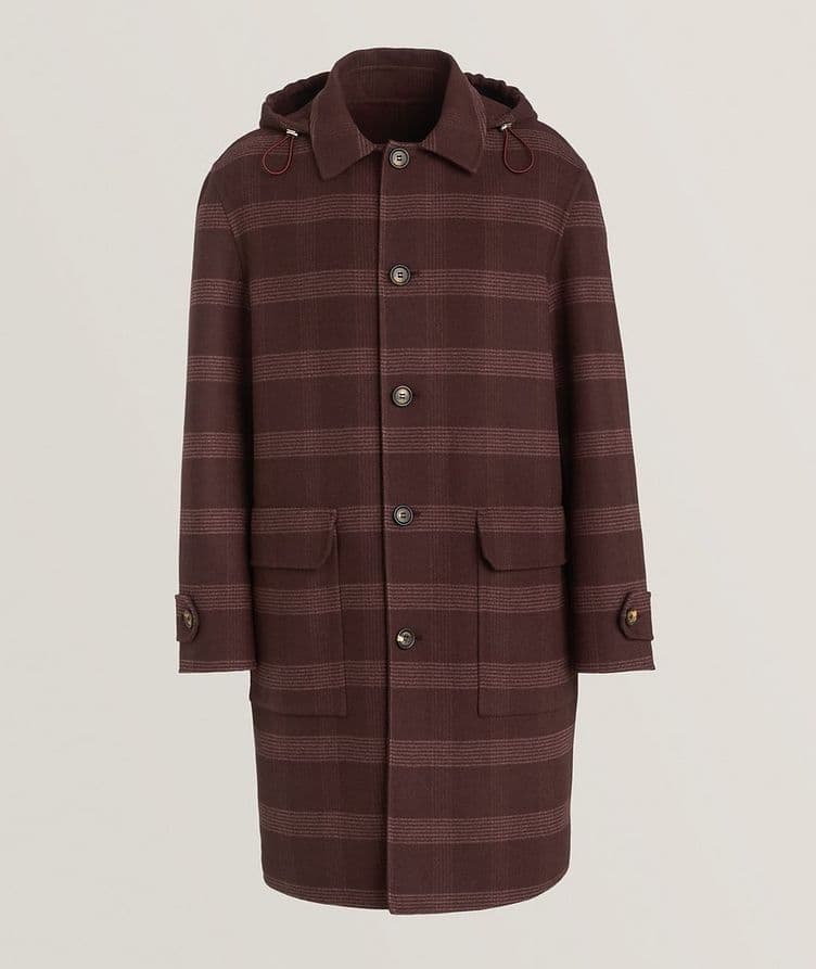 Plaid Cotton Overcoat image 0