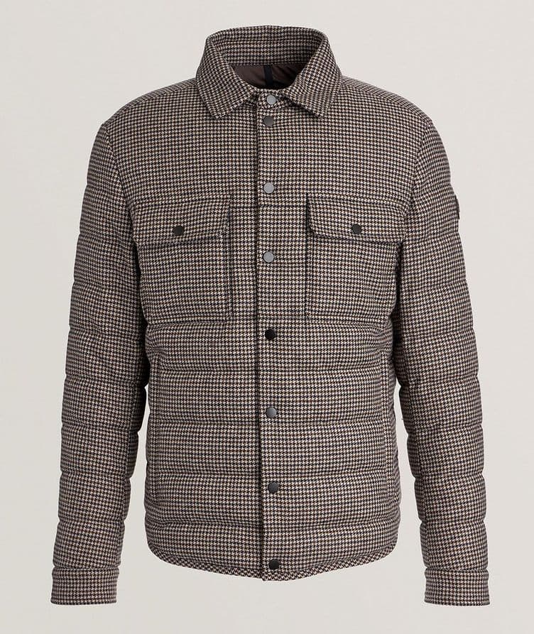 Houndstooth Down Shacket  image 0