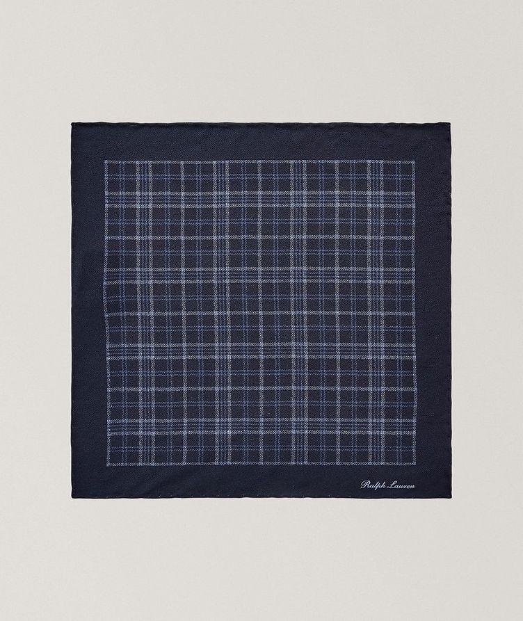 Tonal Plaid Crepe Pocket Square image 0