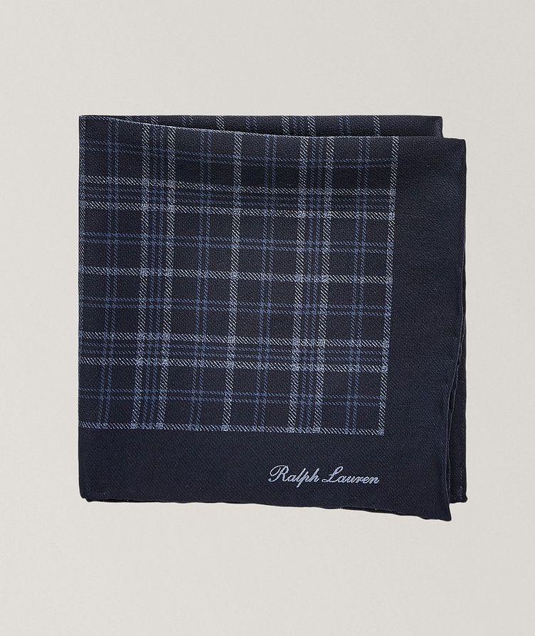 Tonal Plaid Crepe Pocket Square image 1