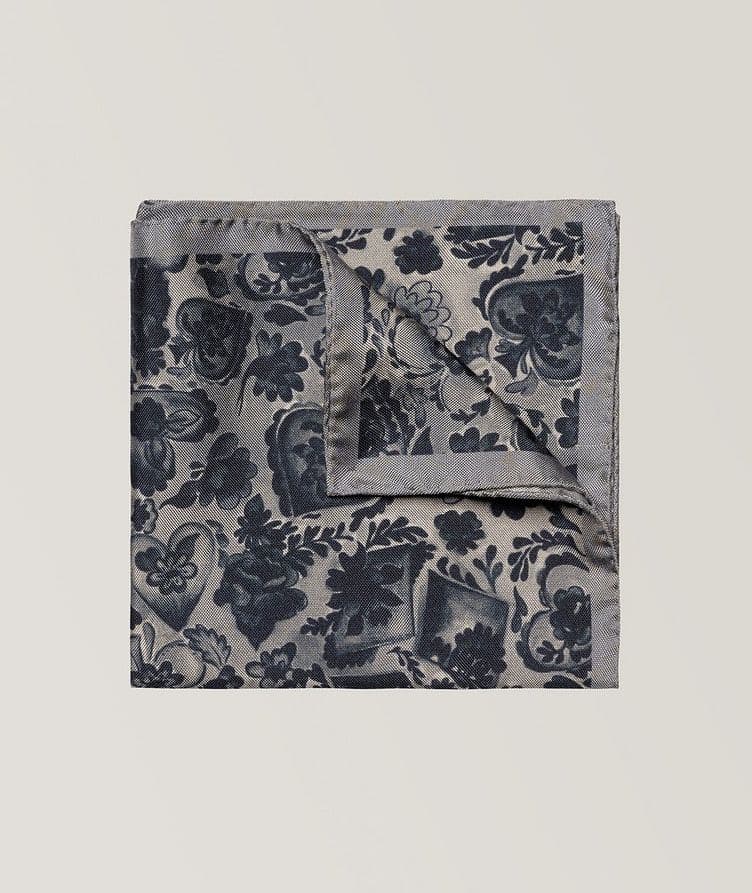 Floral Silk Pocket Square image 0