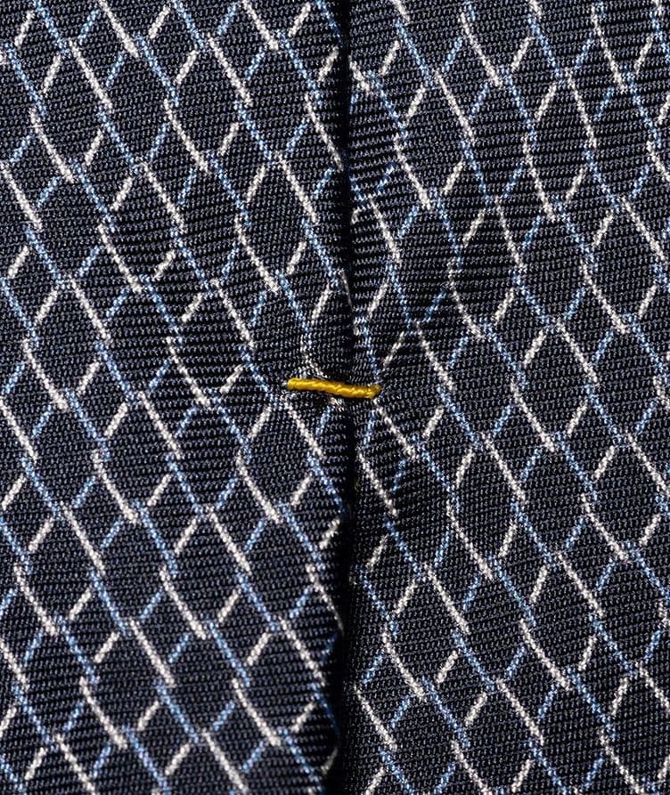 Geometric Woven Silk Tie image 1