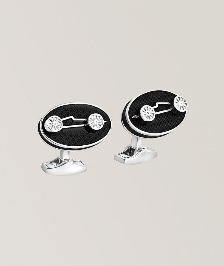 Sports Ice Racing Car Cufflinks  image 0