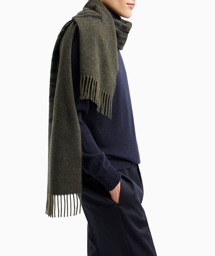 Two-Tone Wool Scarf image 2