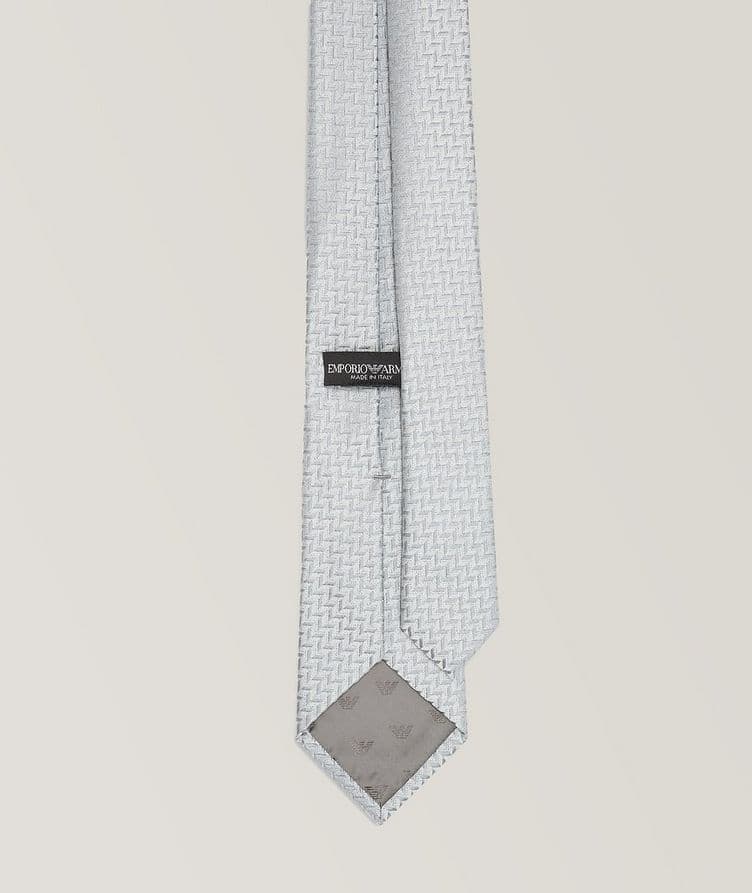 Jacquard Chevron Silk-Blend Tie image 1