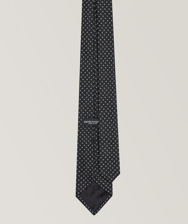 Jacquard Micro Check Silk Tie image 1