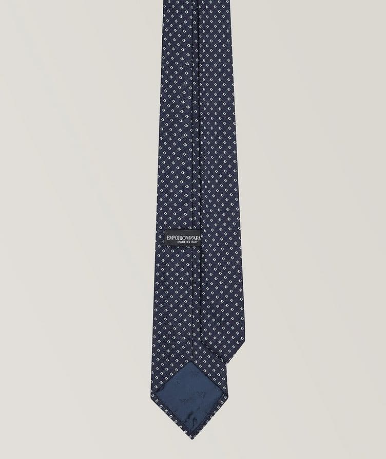 Jacquard Micro Check Silk Tie image 1