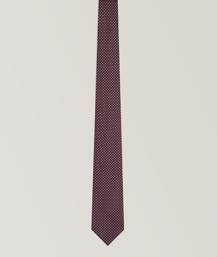 Jacquard Op-Art Silk Tie image 0