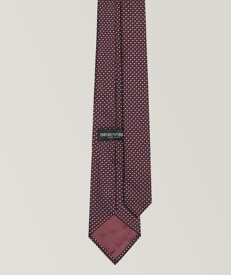 Jacquard Op-Art Silk Tie image 1