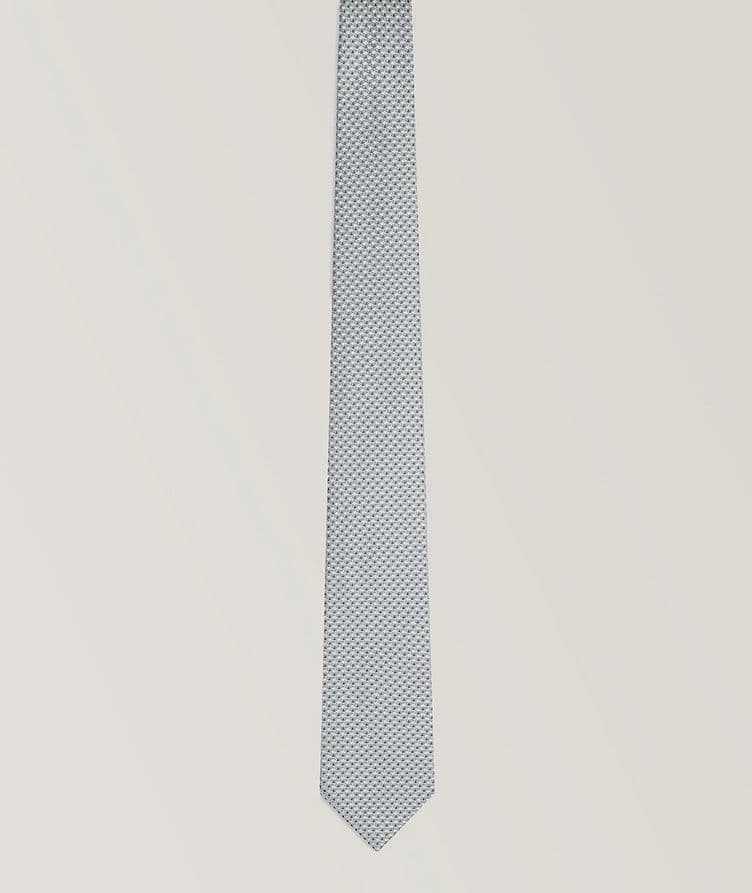 Jacquard Op-Art Silk Tie image 0