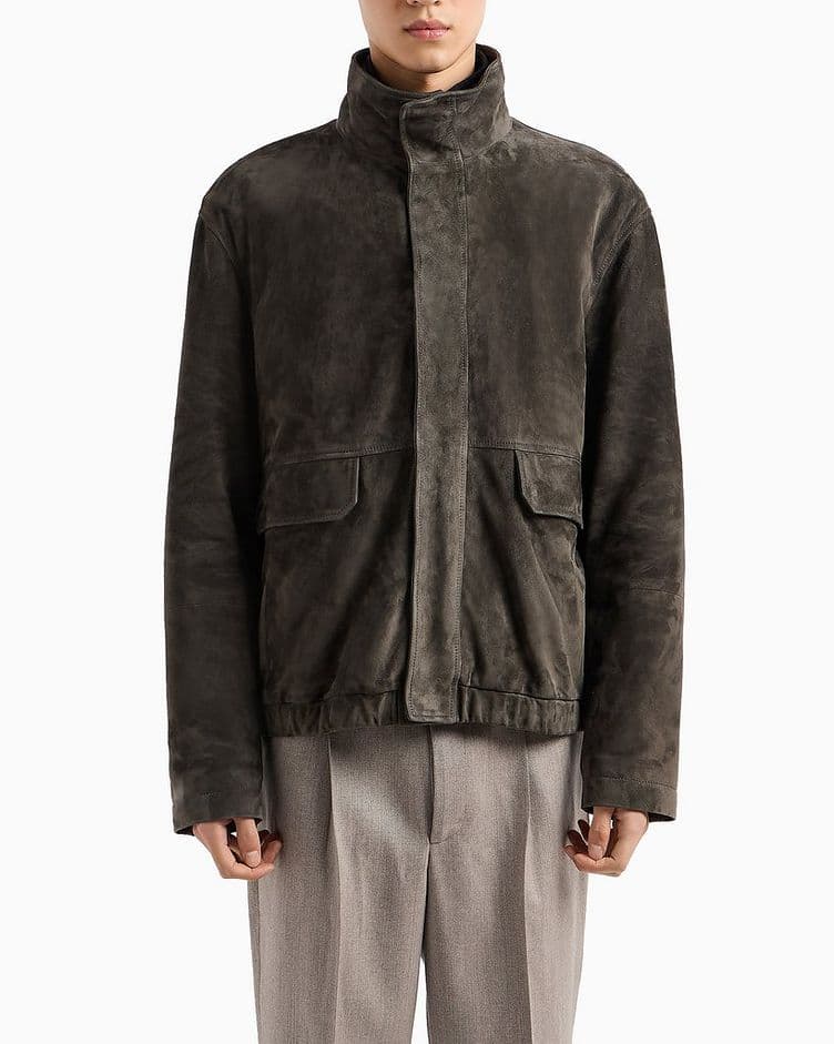 Goat Suede Removable Inner Blouson image 1