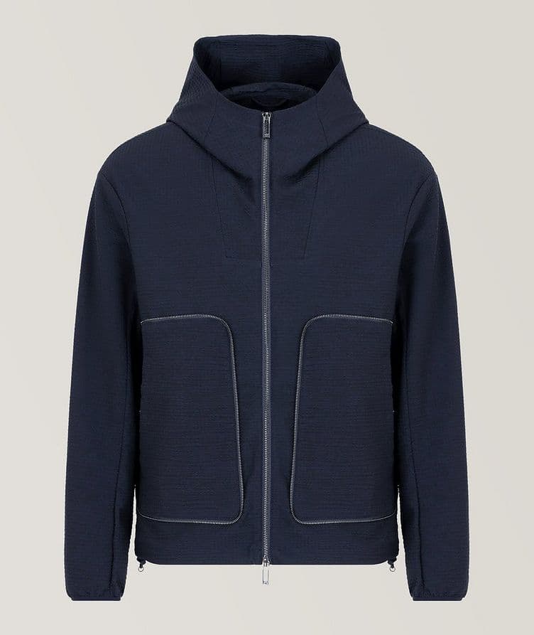 Seerksucker Hooded Blouson image 0