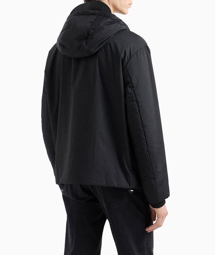 Lightweight Jacquard All-Over Hooded Blouson image 2