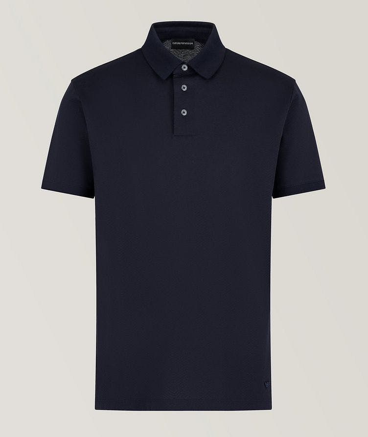 Chevron Jacquard Cotton Polo image 0