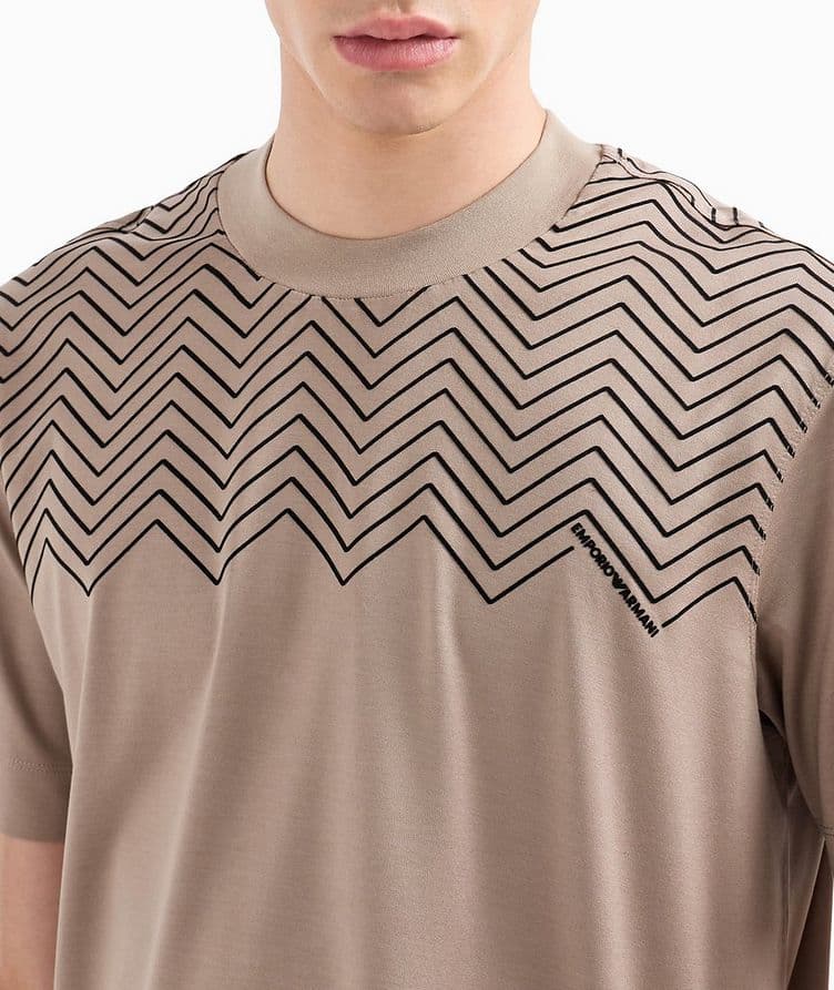 Flocked Chevron T-Shirt  image 3