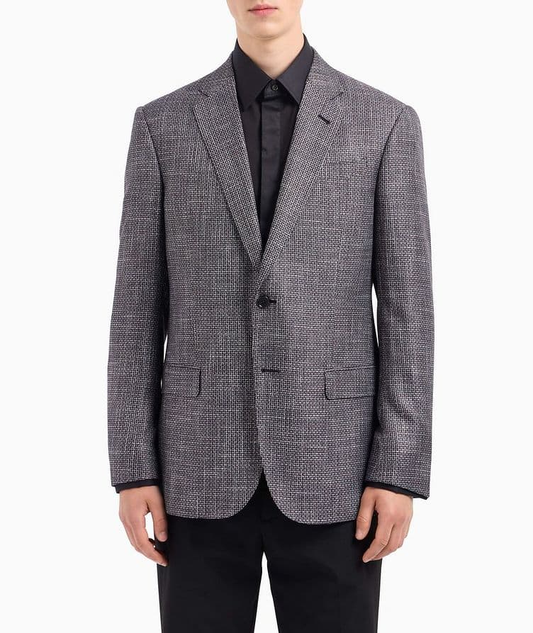 Micro-Check Bamboo Sport Jacket  image 1