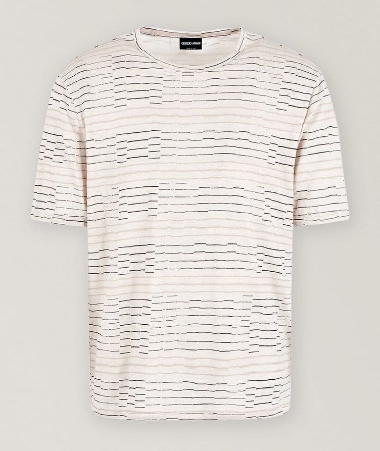 Striped Linen T-Shirt image 0