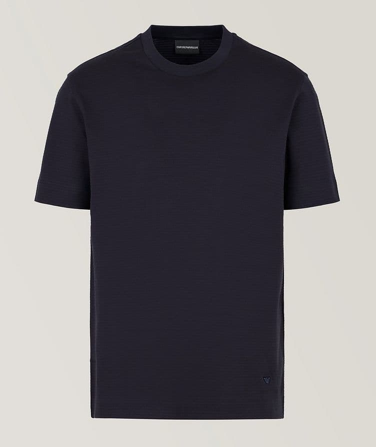 All-Over Jacquard Cotton T-Shirt  image 0