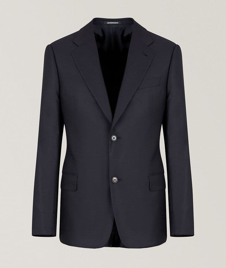 Micro Jacquard Wool-Blend Suit  image 0