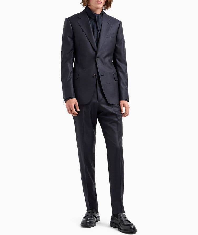 Micro Jacquard Wool-Blend Suit  image 5