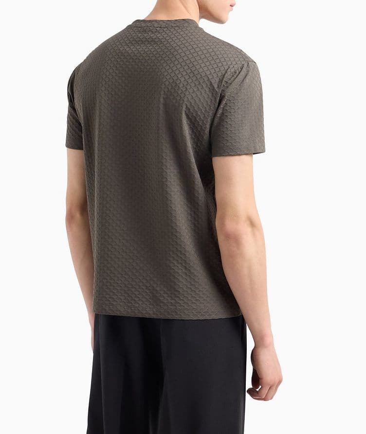 Diamond Jacquard Cotton T-Shirt  image 2