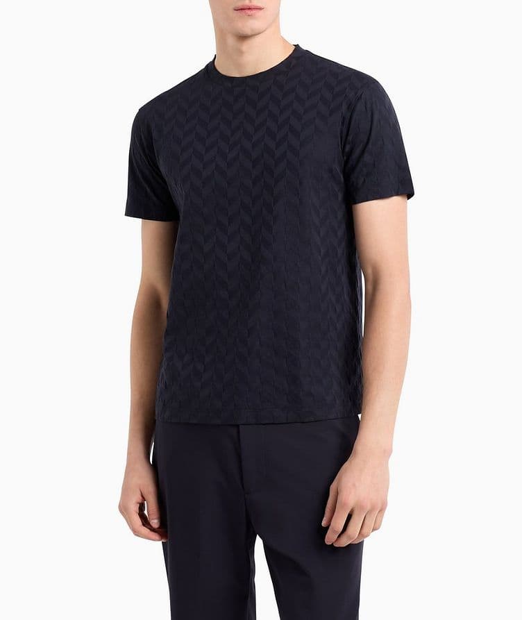 All-Over Diamond Jacquard T-Shirt image 1