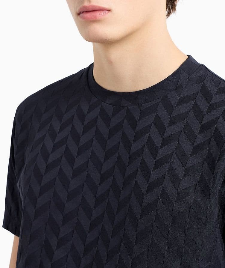 All-Over Diamond Jacquard T-Shirt image 3